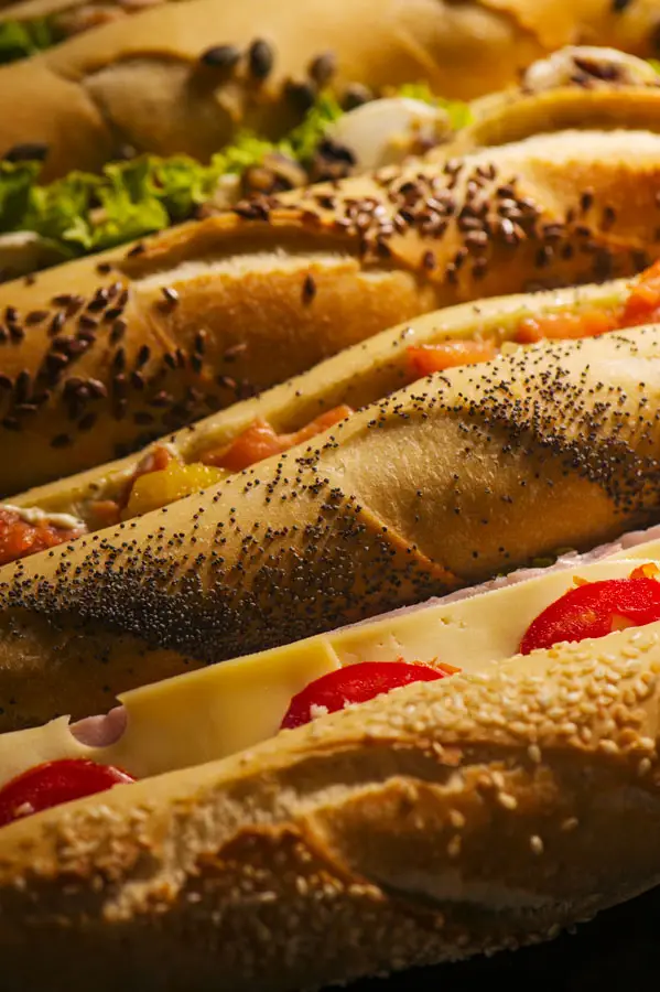 Sandwichs frais préparés le matin